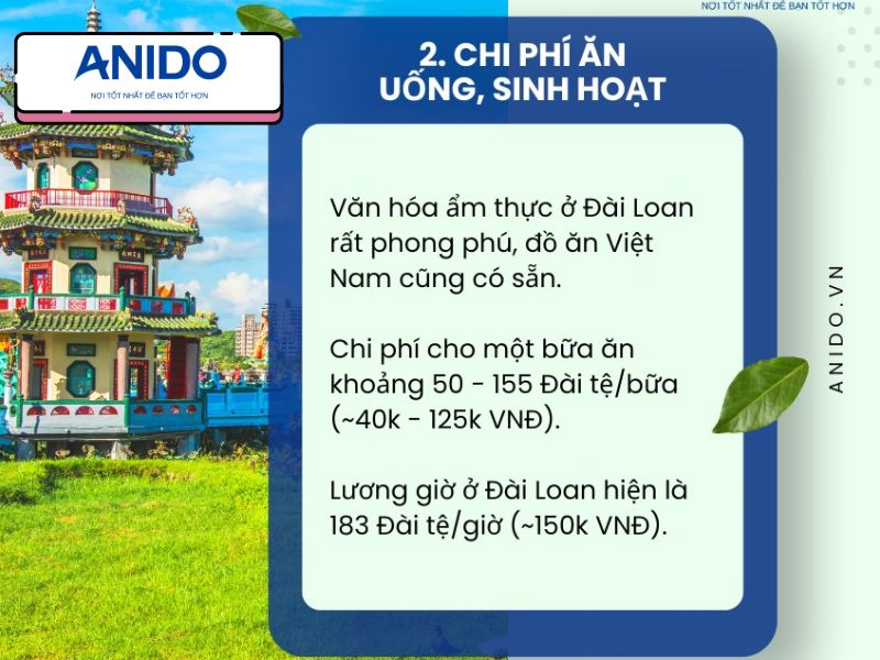 Du Học Và Chi Phí Sinh Hoạt Ở Đài Loan